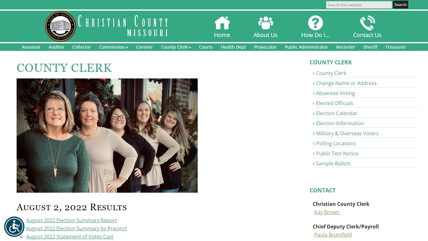 County Clerk | Christian County Missouri
